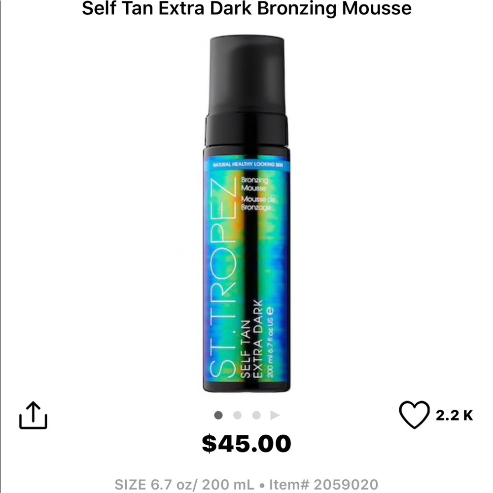 ST. TROPEZ extra dark self-tan bronzing mousse